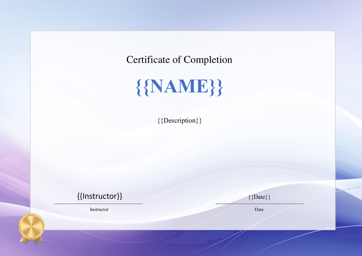 Certificate Template