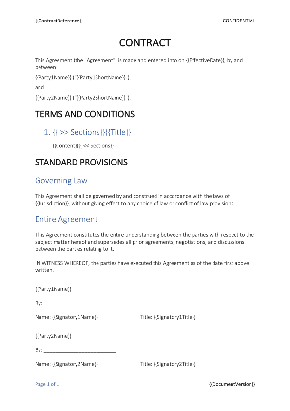 Contract Template