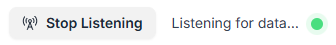 Webhook listening for sample requests